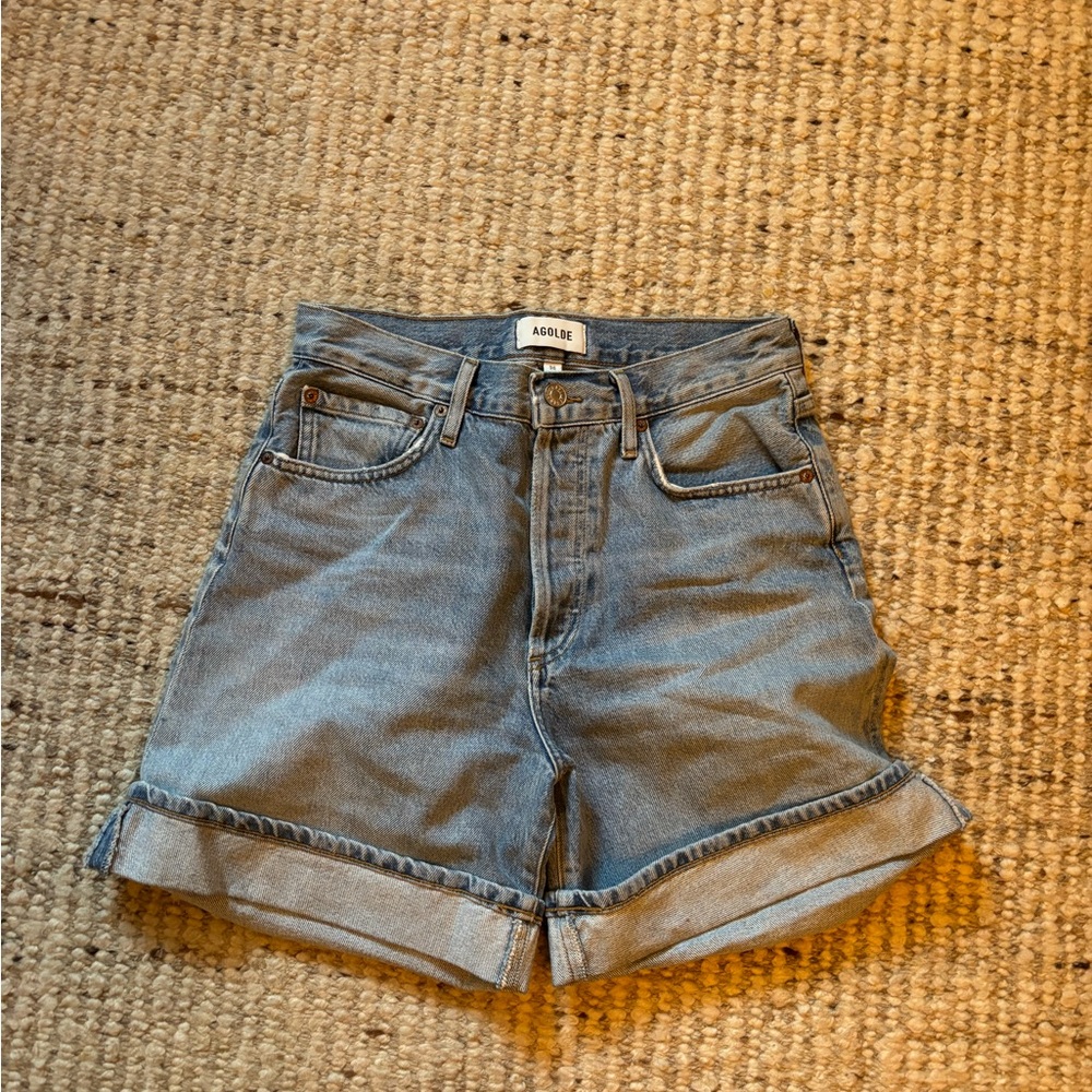 Agolde Women's Light Blue Jean Shorts